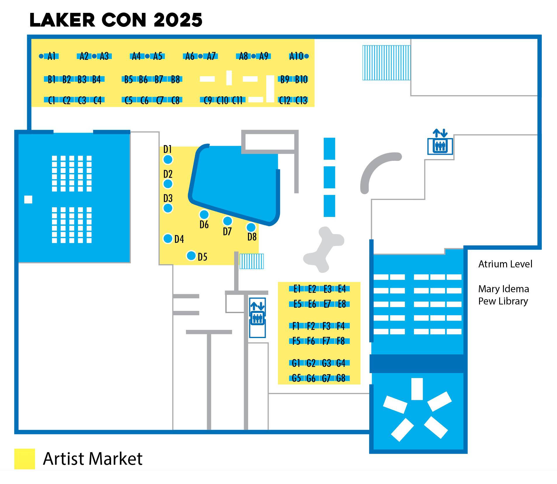 2025 Atrium Artist Market Map
